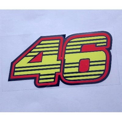 Picture of Decoration sticker for bike.46 red+lemon color