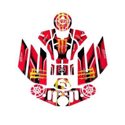 Picture of Fuel Tank Pad For Motorcycle decoration Sticker Full Body Set  YAMAHA R15 V.3  Monster Red
