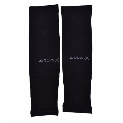 Picture of UV AQUA.X Sunscreen Half Finger Long Gloves Cuff Outdoor Arm Sleeve. Sun hot Protection Finger less Gloves.Black