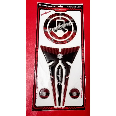 Picture of Fuel tank Pad Sticker for pulsar motorcycle. Black