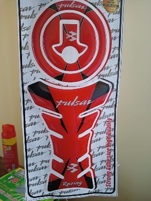 Picture of Fuel tank Pad sticker for Pulsar - Motorcycle. Red
