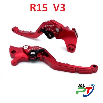 Picture of Brake clutch lever set CNC aluminium For Motorcycle ( R15 V3 Indian) Red