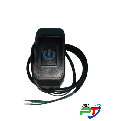Picture of On/Off Switch With Light For Motorcycle Or Bike. Best Quality Switch, Blue - Bike Accessories