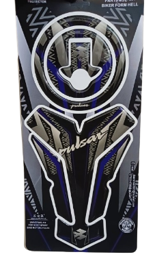 Picture of Fuel Tank Pad sticker for Pulsar motorcycle. Blue