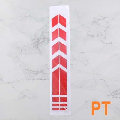 Picture of Mudguard sticker for motorcycle. Arrow head