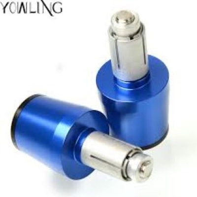Picture of CNC Universal handle bar end Cap or Gutli for  Motorcycle. Blue