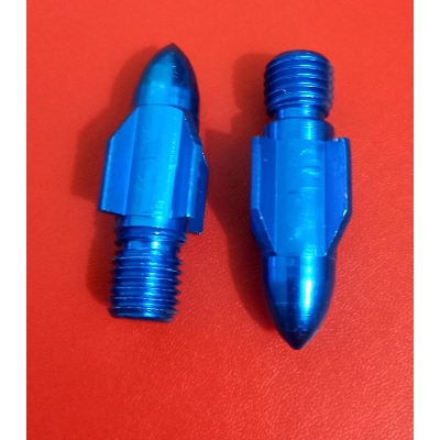 Picture of Bulet screw For Motorcycle looking glass. Blue