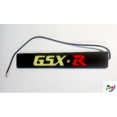 Picture of Suzuky gsxr Name Plate Logo LED Mono Grame Light for Motorcycle- Red