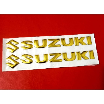 Picture of 3D Decoration ambosh sticker for Motorcycle. Golden