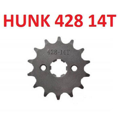 Picture of Transmission HUNK Model 428-14T Front chain Sprocket For Motorcycle. hero Hunk