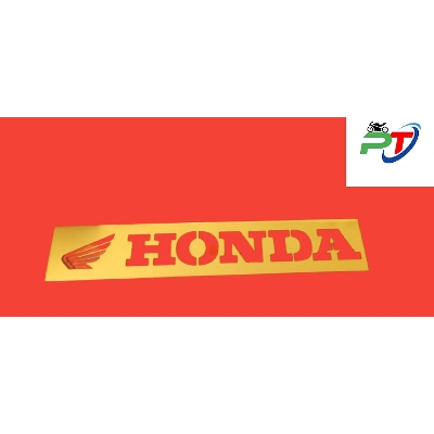 Picture of HONDA CNC Front Name Plate board For Motorcycle. Golden
