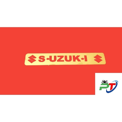 Picture of SSUZUKI CNC Front Name Plate board For Motorcycle. Golden