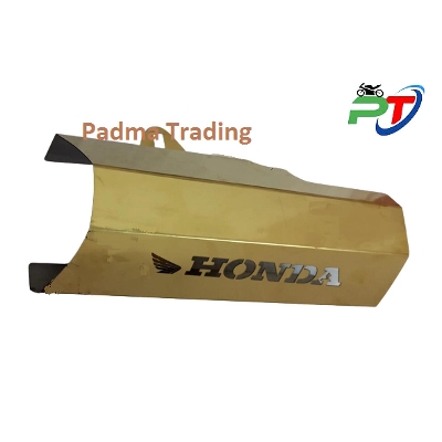 Picture of Silencer Cover or Guard  For Honda CBR Motorcycle. Golden