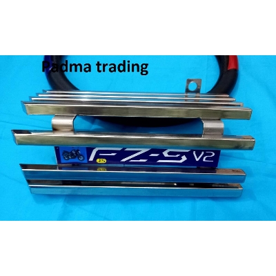 Picture of Full SS Metal Silencer cover for motorcycle FZ S 3.0