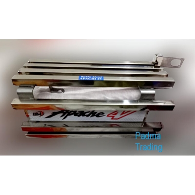 Picture of Full SS Metal Silencer cover for motorcycle Apache 4V