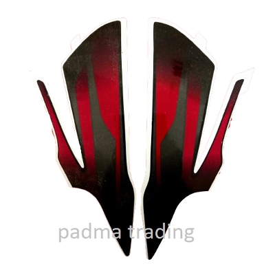 Picture of Bike Headlight fairing sticker for bajaj discover for Motorcycle- Red