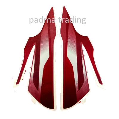 Picture of Headlight fairing sticker red silver for bajaj discover bike