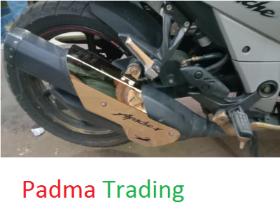 Picture of Stainless steel silencer cover For Motorcycle Apche 4V- Golden