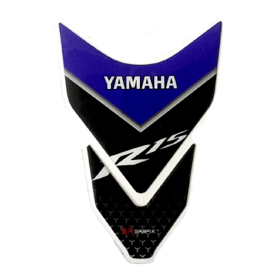 Picture of Fuel tank Pad Sticker For motorcycle. Yamaha R15 Blue