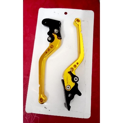 Picture of CNC Aluminum Brake and clutch lever set for motorcycle RTR 4V. Golden