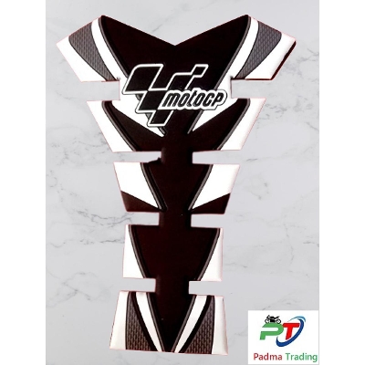 Picture of Moto-GP Universal Fuel Tank Pad Sticker for Motorcycle.Rubber pad- Black
