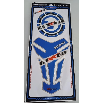 Picture of Fuel Tank Pad sticker for Motorcycle suzuky Gixxer. Blue