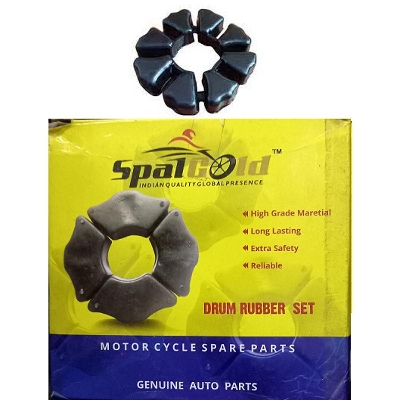 Picture of Bajaj Discover Drum Rubber Set For Motorcycle. Black