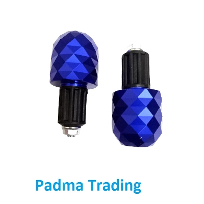 Picture of Universal Handle Bar Grips or End Cap Plug Gutli For motorcycle- 2 Pis -New Dimond Model Blue