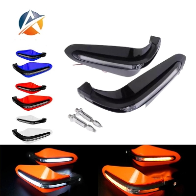 Picture of Universal hand guard with light For Motorcyle. Hand Guard LED Light Falling Protection