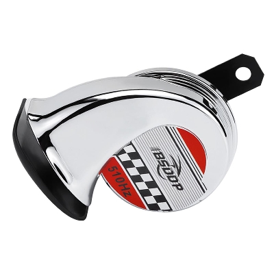 Picture of Universal Waterproof Loud POP POP Sound Siren Horn for Motorcycle- Silver