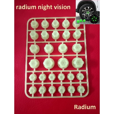 Picture of Radium night vision nut bolt cap for motorcycle. Universal any Bike. radium color