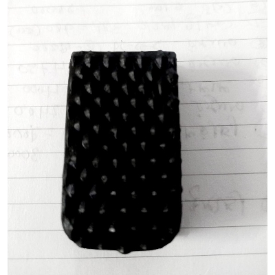 Picture of Rubber Brake pad cover for motorcycle. Black