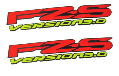 Picture of 2 Pis Fork Sticker FZS V 3.0 Sticker For Yamaha Motorcycle. Red