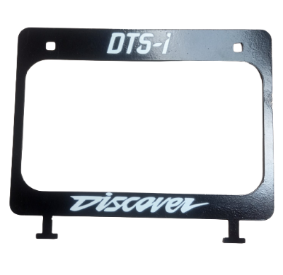 Picture of Full metal Back License plate cover or New design number plate cover for motorcycle Bajaj Discover. Black