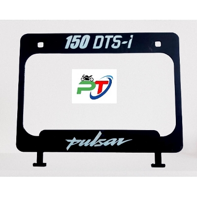 Picture of Full metal Back License plate cover or New design number plate cover for motorcycle Bujaj Pulsar. Black