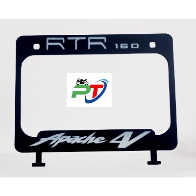 Picture of Full metal Back License plate cover or New design number plate cover for motorcycle Apache 4V. Black