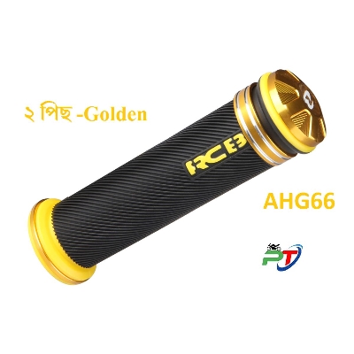 Picture of Alloy RCB AHG66 Handle Grip. Universal Handle Grips For Motorcycle. Golden 2 Pis