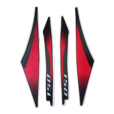 Picture of Back panel protector sticker for motorcycle Bajaj -Pulsar 150 bike. 4 Pis set