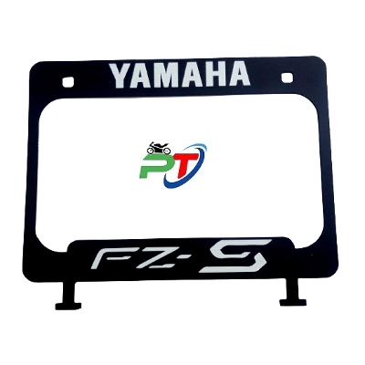 Picture of Full metal Back Licence plate cover or New design number plate cover for motorcycle Yamaha FZ-S. Black