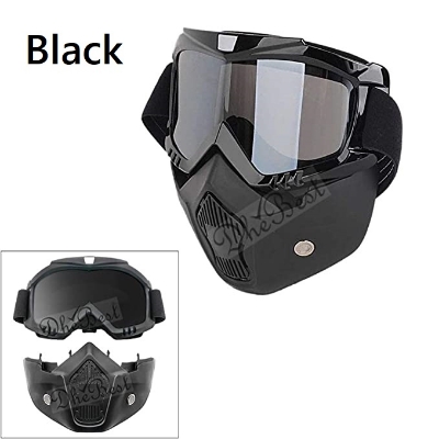 Picture of Motorcycle Rider Face Cover helmet for Biker - Black