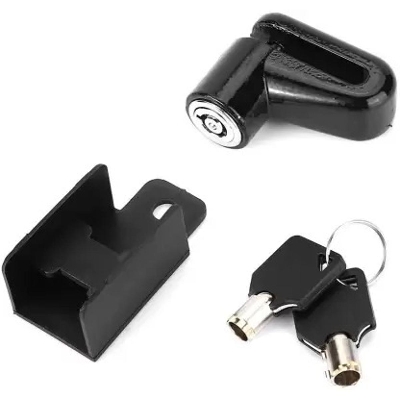 Picture of Bike lock or Bike wheel Disc lock For Motorcycle. Black