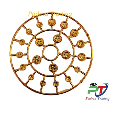 Picture of High Quality 20pcs/set Chrome Plating Screw Nut Cap for Motorcycle. allen key cap Golden