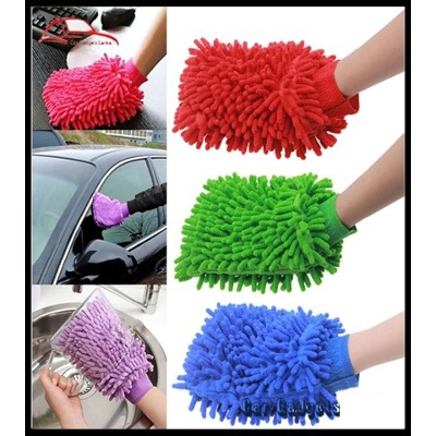 Picture of Car or Bike Wash Hand Gloves. Micro fiber Hand Gloves for Car or Bike Cleaning Care Tools- 1 Pis