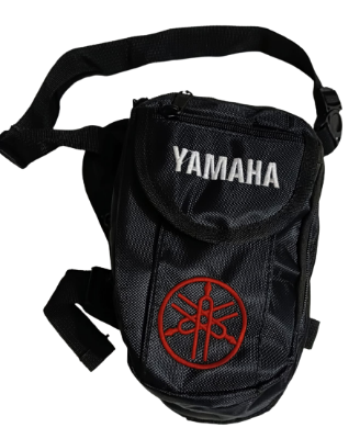 Picture of Yamaha Leg thai bag for Motorcycle biker. Black