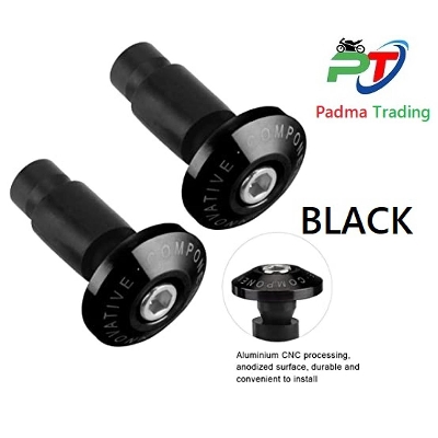 Picture of Universal Motorcycle 7/8"  Handlebar Grips End Slider Cap Plug Or Gutli - Black