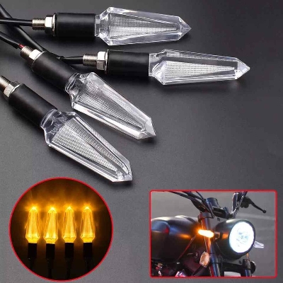 Picture of transparent indicator light motorcycle or Side light for Motorcycle 4 pis- yellow