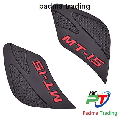 Picture of Fuel Tank thai Pad For Motorcycle. Anti Slip Protector Pad  Knee Side Decals For Yamaha MT-15 - Red
