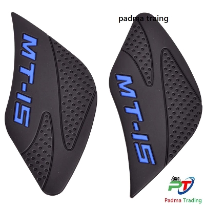 Picture of Fuel Tank thai Pad For Motorcycle. Anti Slip Protector Pad  Knee Side Decals For Yamaha MT-15 - Blue
