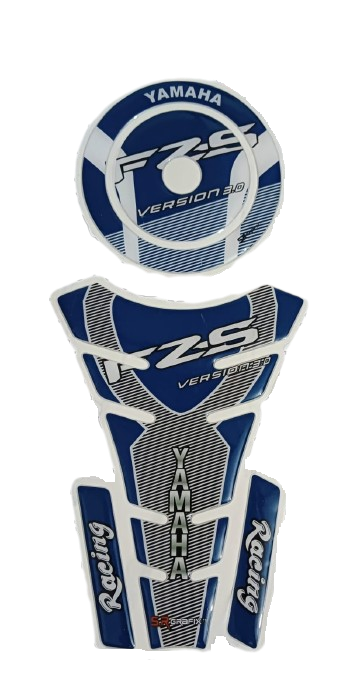 Picture of Fuel Tank Pad Sticker For Yamaha FZ-S V3.0 Motorcycle. Blue