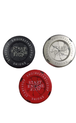 Picture of Start Engine Stop Ignition Button cover Protector. Motorcycle or Car  - Black